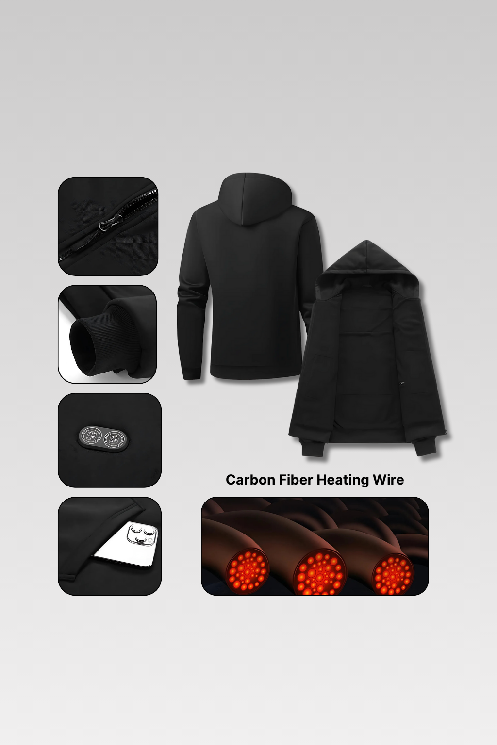 Heated Windbreaker Jacket