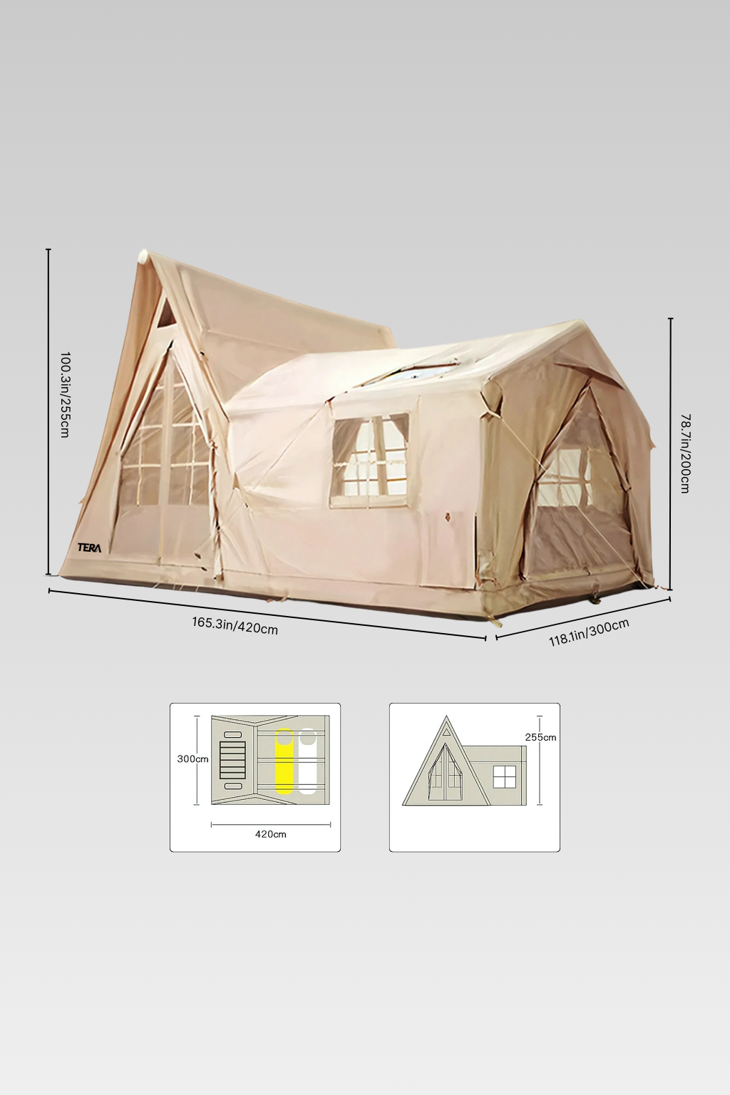 Two Bedroom Inflatable Tent