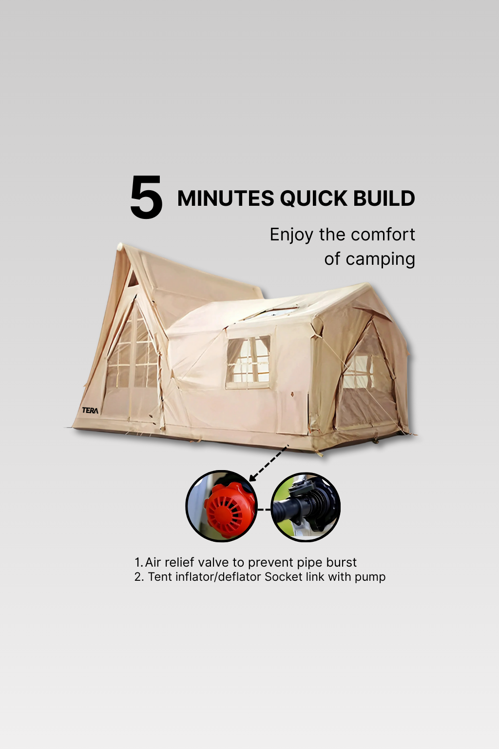 Two Bedroom Inflatable Tent