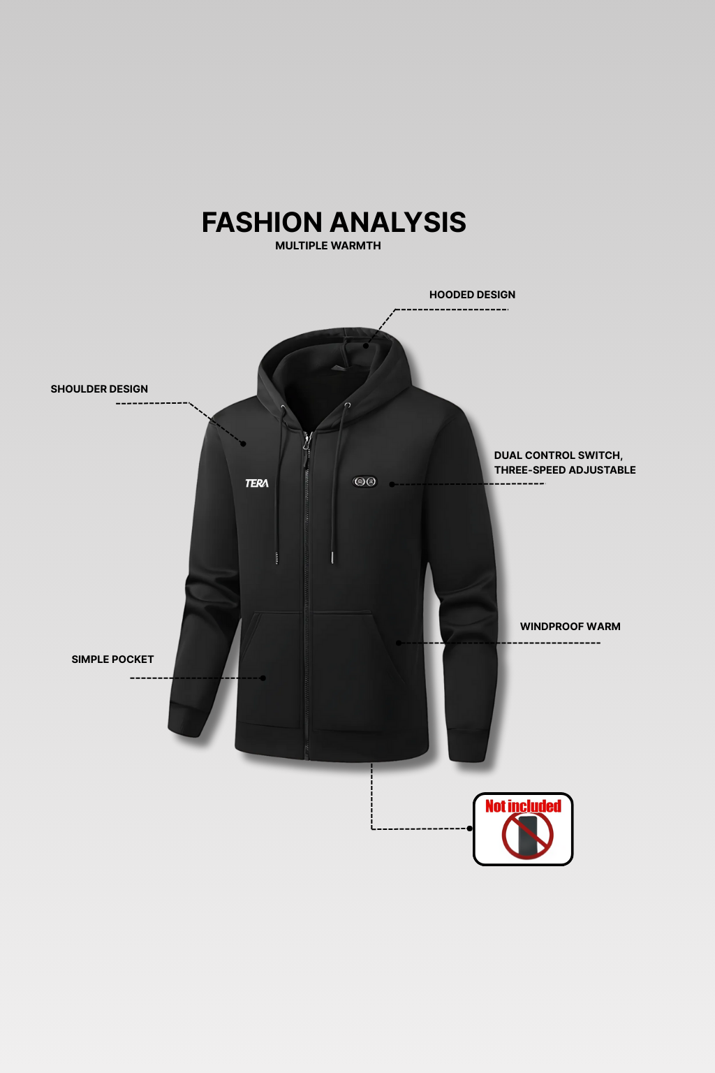 Heated Windbreaker Jacket