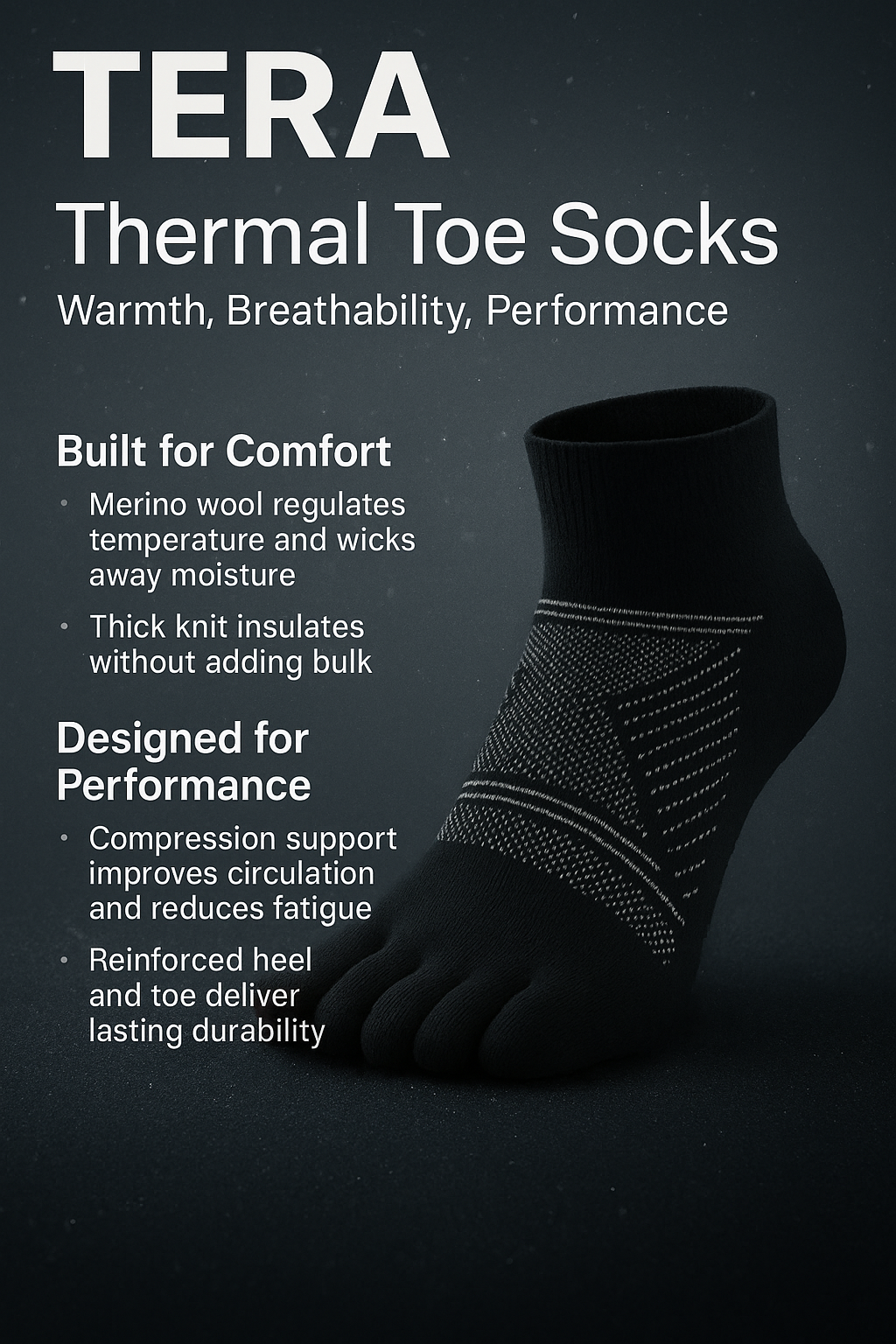 Thermal Toe Socks